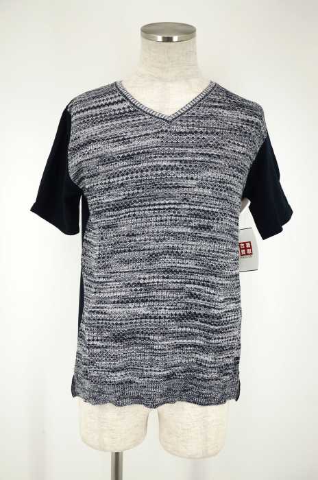 MICHEL KLEIN HOMME (ミッシェルクランオム) サマーニットドッキングTシャツ メンズ トップス