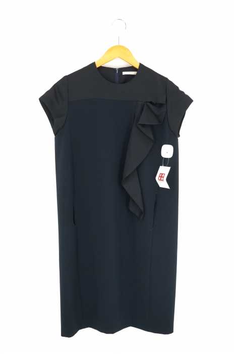 DESIGNWORKS（デザインワークス） バックサテンフリル飾りドレス レディース ワンピース