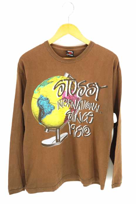Stussy（ステューシー） ワールドツアー プリント長袖カットソー メンズ トップス