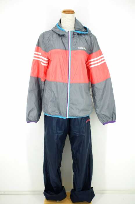 adidas （アディダス） ウインドフーデッドセットアップジャケット レディース パンツ