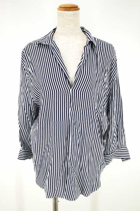 ZARA WOMAN （ザラ ウーマン） ストライプ柄プルオーバーシャツ レディース トップス