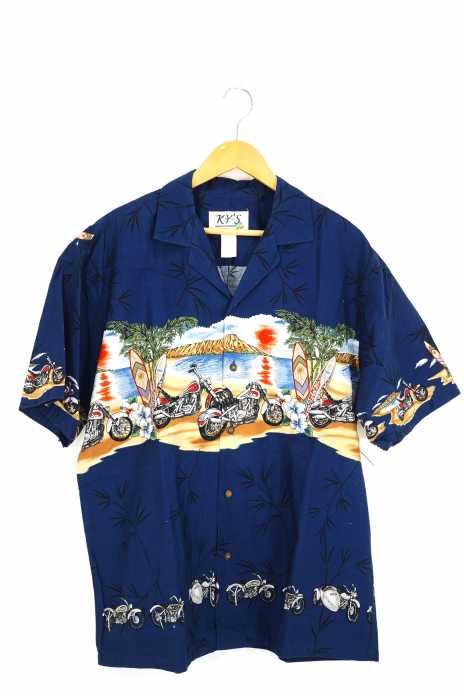 KY'S(フメイ) MADE IN HAWAII コットンアロハシャツ メンズ トップス