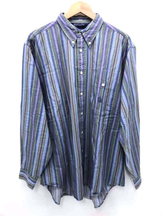 NAUTICA（ノーティカ） ストライプコットンボタンダウンシャツ メンズ トップス