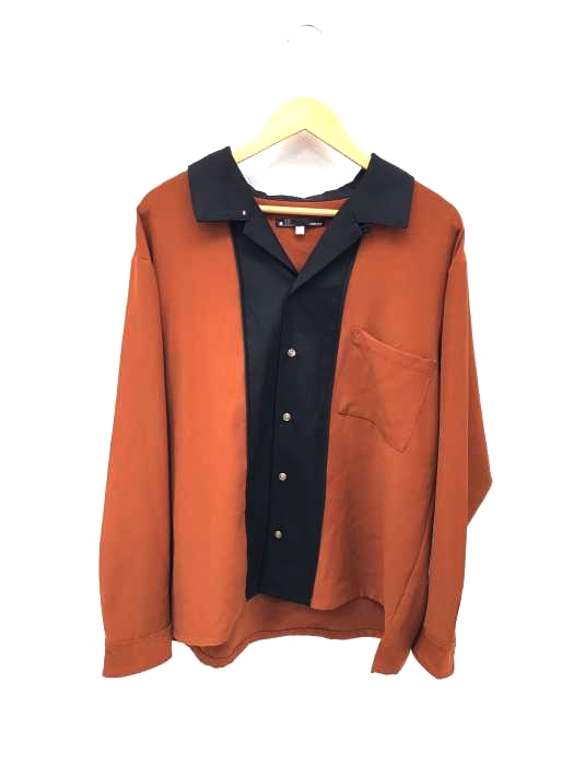 CASPER JOHN(キャスパージョン) 2トーン オープンカラーシャツ メンズ トップス