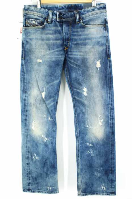 DIESEL （ディーゼル） VIKER クラッシュ加工デニムパンツ メンズ パンツ