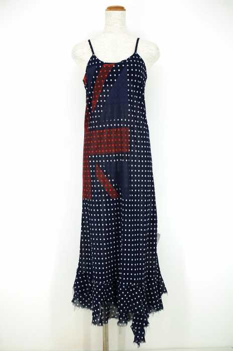 COMME des GARCONS (コムデギャルソン) AD2005 ドット柄シースルーキャミマキシワンピース レディース ワンピース