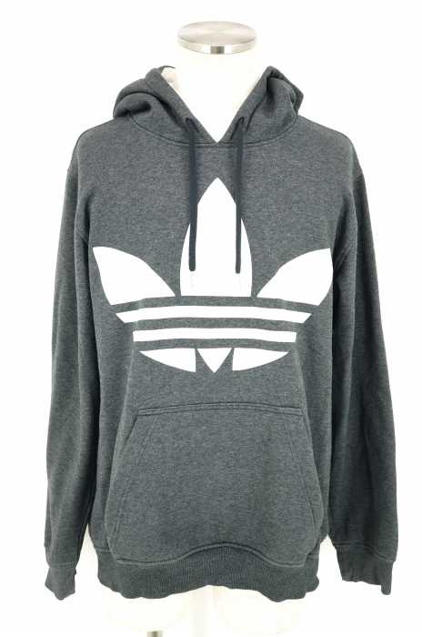 adidas （アディダス） BIG LOGO PULL OVER FLEECE HOODIE ビッグロゴプルオーバー フリース フーディ メンズ トップス