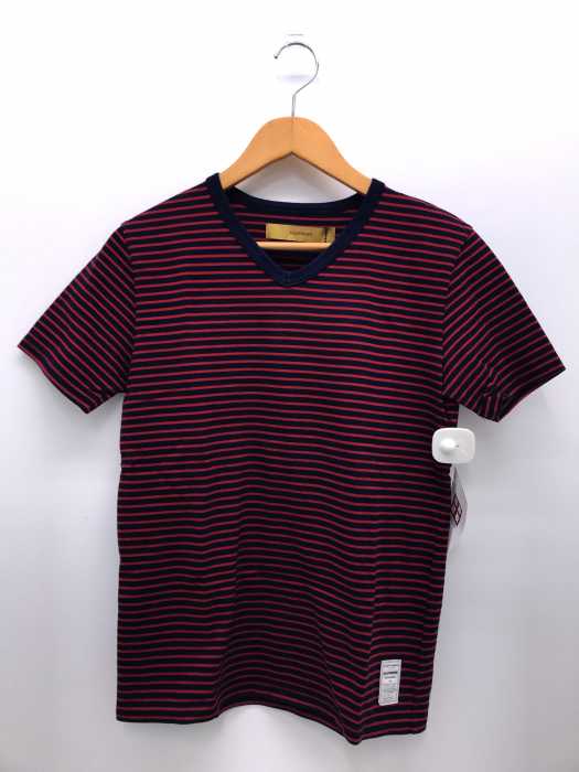 BACKBONE（バックボーン） 15SS Vネックボーダー半袖Tシャツ メンズ トップス
