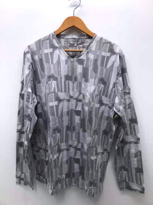 CALVIN KLEIN(カルバンクライン) 総織柄Vネックカットソー メンズ トップス