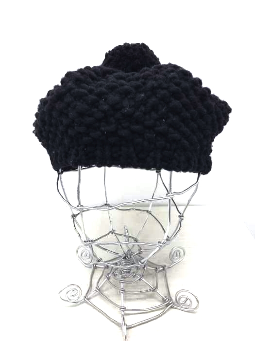 MILK FED（ミルクフェド） KNIT BERET ボンボン付ローゲージベレー帽 レディース 帽子