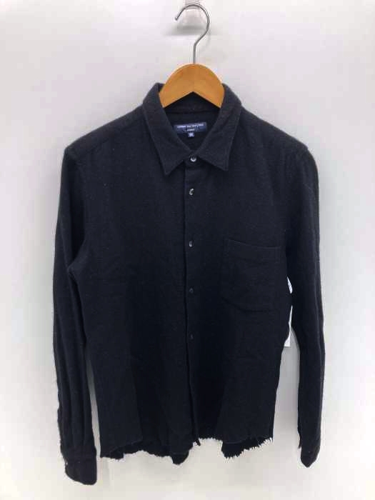 COMME des GARCONS HOMME(コムデギャルソンオム) AD2007 裁ち切り 切りっぱなしウールシャツ メンズ トップス