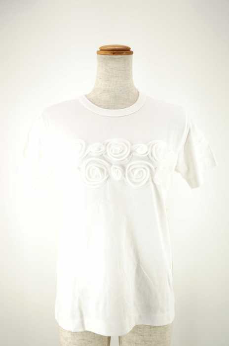 BLACK COMME des GARCONS （ブラックコムデギャルソン） デザインコットンTシャツ レディース トップス