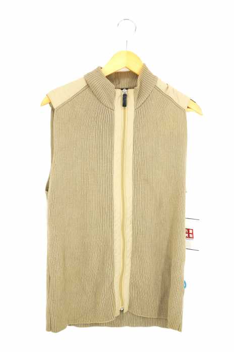LANVIN SPORT(ランバンスポーツ) ニット ジップアップ 異素材切替 メンズ トップス