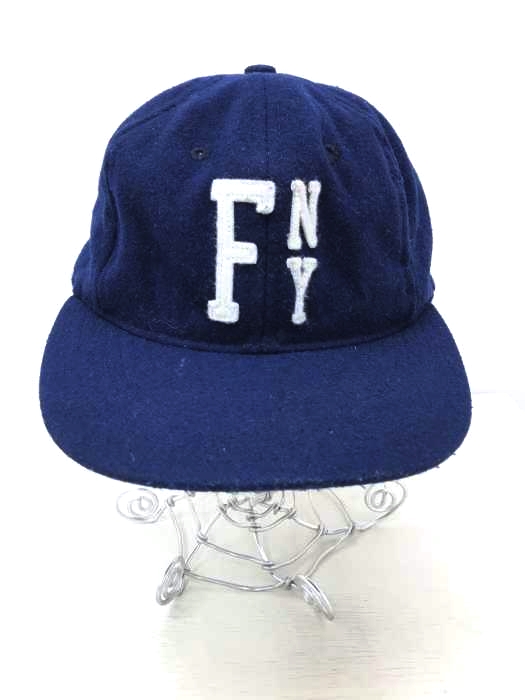 EBBETSFIELD（エベッツフィールド） レザーベルト ウールフランネルベースボールキャップ メンズ 帽子