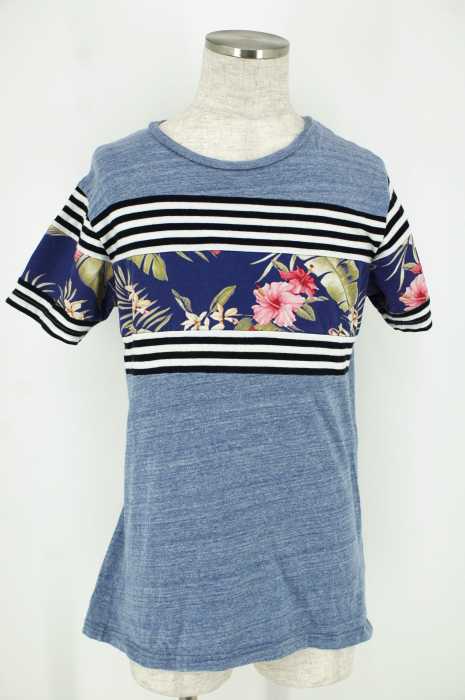 izzue (イズー) 切替半袖Tシャツ メンズ トップス