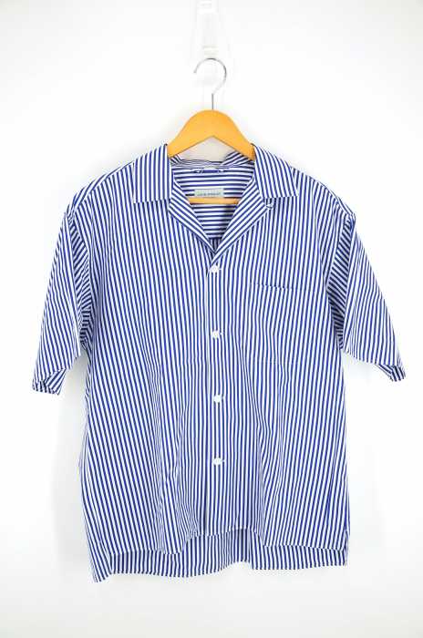 JOHN SMEDLEY(ジョンスメドレー) BLUESTRIPE オープンカラー 開襟 メンズ トップス