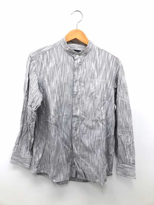 ISSEY MIYAKE MEN（イッセイミヤケメン） 13SS バンドカラーストライプコットンシャツ メンズ トップス