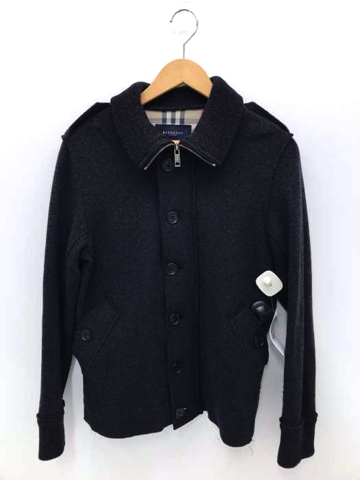 BURBERRY LONDON（バーバリーロンドン） 断ち切りデザインハイネックウールジャケット メンズ アウター