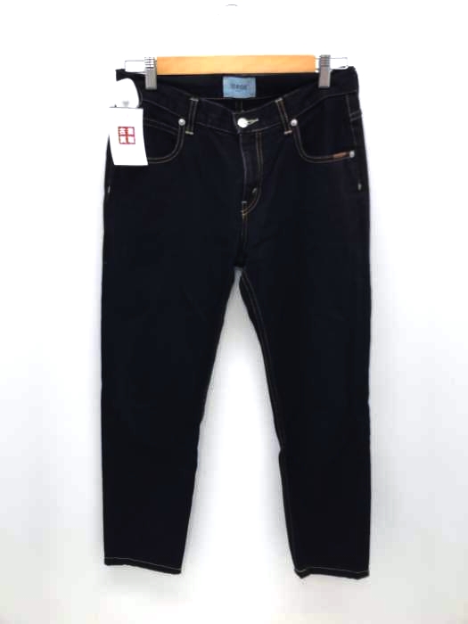 SERGE de bleu（サージ） REGULAR SLIM ブラックデニム レディース パンツ