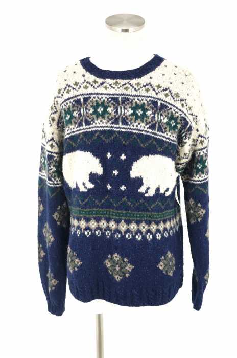 L.L.Bean （エルエルビーン） 80S ノルディック柄ニット メンズ トップス