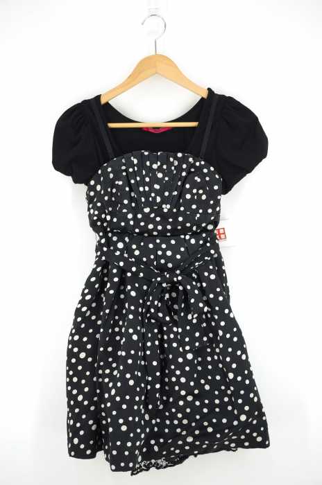DOLLY GIRL BY ANNA SUI（ドーリーガールバイアナスイ） ドッキングドット柄ワンピース レディース ワンピース