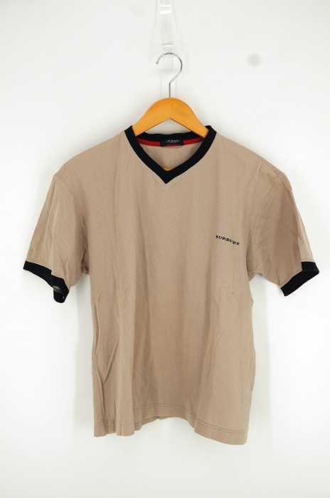 BURBERRY LONDON（バーバリーロンドン） ロゴプリントVネック半袖Tシャツ メンズ トップス