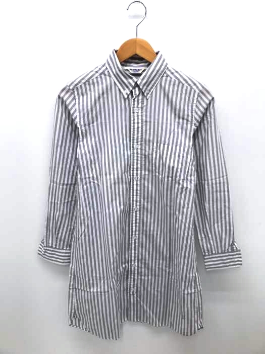 BEAMS BOY（ビームスボーイ） ストライプ柄シャツワンピース レディース ワンピース