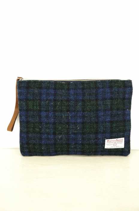 SHIPS×Harris Tweed  （シップス×ハリスツイード） ツイードクラッチバッグ メンズ バッグ