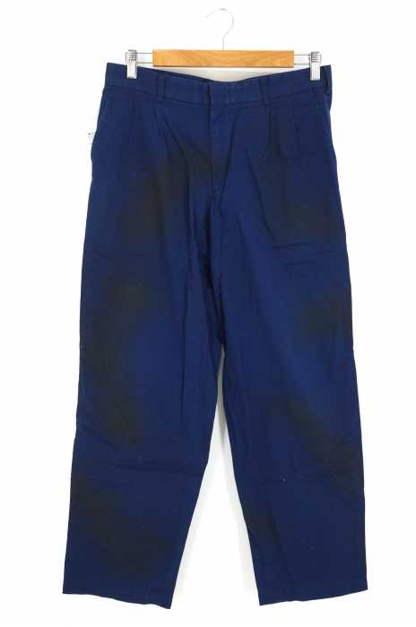COMME des GARCONS HOMME PLUS （コムデギャルソンオムプリュス） AD2002 03SS Daytime Eveinig期 汚れ加工コットンスラックス メンズ パンツ