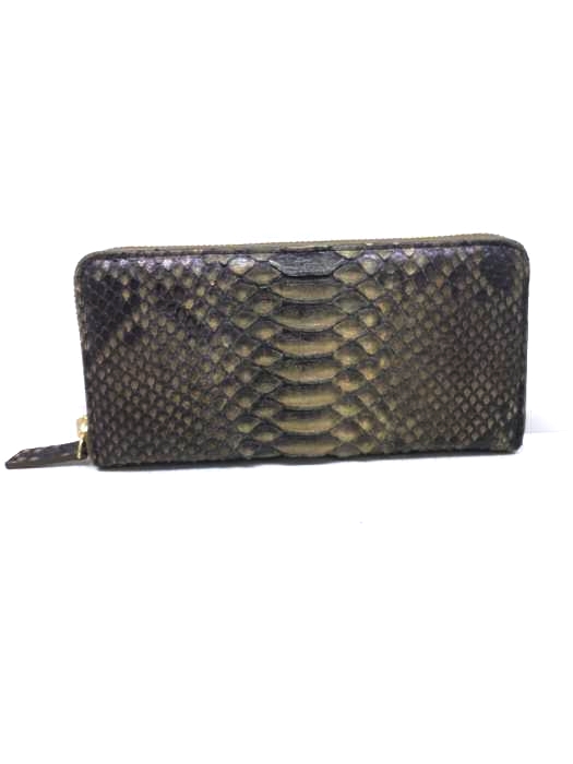 USED古着(ユーズドフルギ) GENUINE PYTHON SKIN パイソンレザー長財布 メンズ 財布・ケース