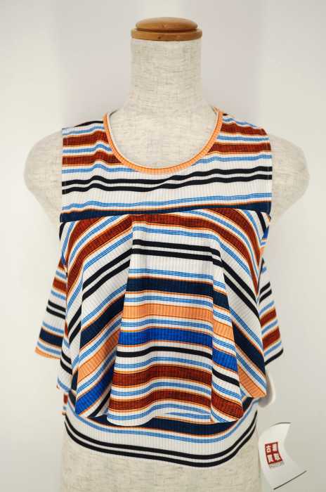 ZARA COLLECTION （ザラコレクション） ノースリーブボーダーフレアトップス レディース トップス