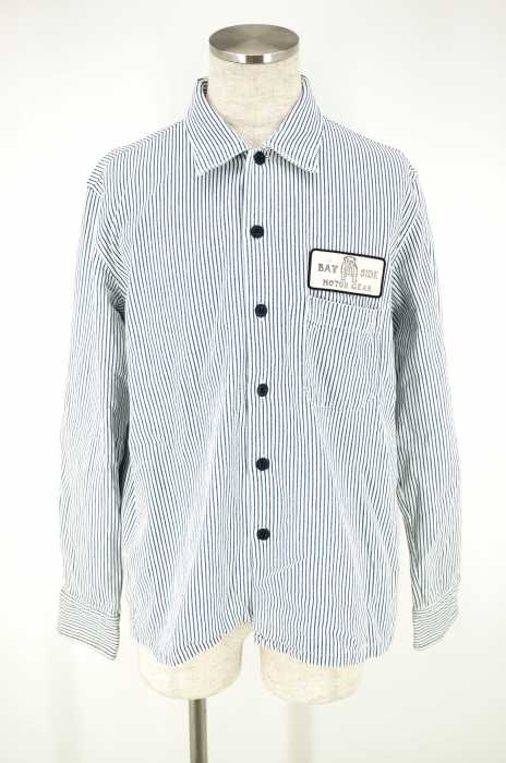 B.S.M.G BAY SIDE MOTOR GEAR (ベイサイドモーターギア) 16AW ヒッコリーワークシャツ メンズ トップス