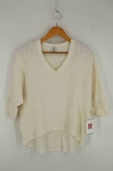 6 BEAUTY & YOUTH UNITED ARROWS(ロクビューティーアンドユースユナイテッドアローズ) ワッフルVネックカットソー レディース トップス
