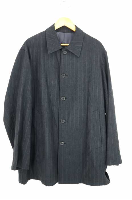 Ys for men（ワイズフォーメン） 90S前期 ウールストライプステンカラーコート メンズ アウター
