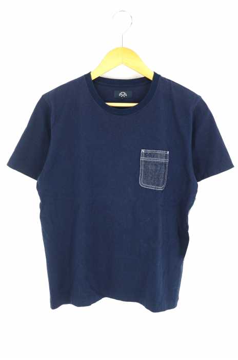 BLEU DE PANAME（ブルー ドゥ パナム） デニムパッチポケット半袖Tシャツ メンズ トップス