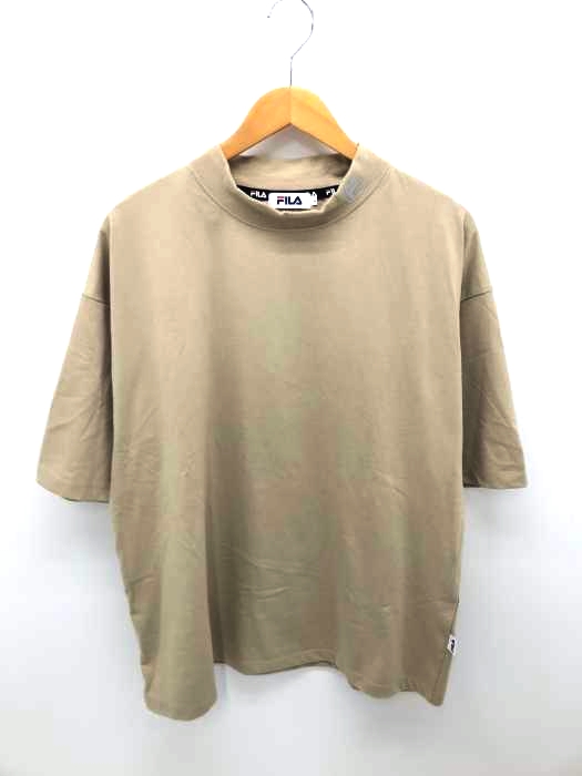 FILA（フィラ） 別注リフレクターモックネックTシャツ メンズ トップス