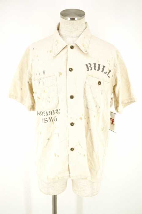 B.S.M.G BAY SIDE MOTOR GEAR (ベイサイドモーターギア) 16SS Work Shirts 加工半袖ワークシャツ メンズ トップス