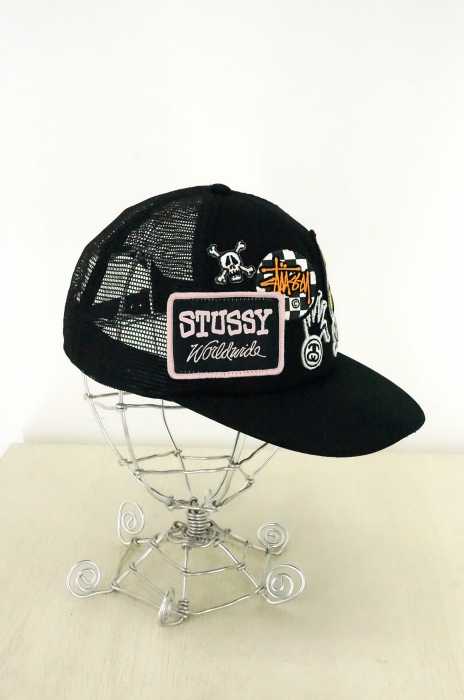 STUSSY （ステューシー） マルチワッペン付きメッシュキャップ メンズ 帽子