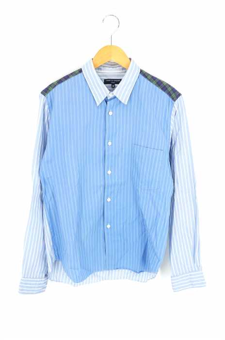 COMME des GARCONS HOMME （コムデギャルソンオム） AD2008 08AW パネル切替総柄シャツ メンズ トップス