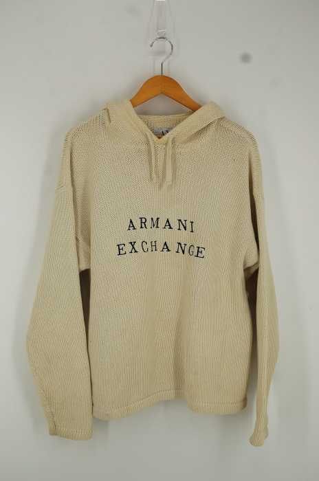 ARMANI EXCHANGE(アルマーニエクスチェンジ) 90s ロゴフーディーニット メンズ トップス