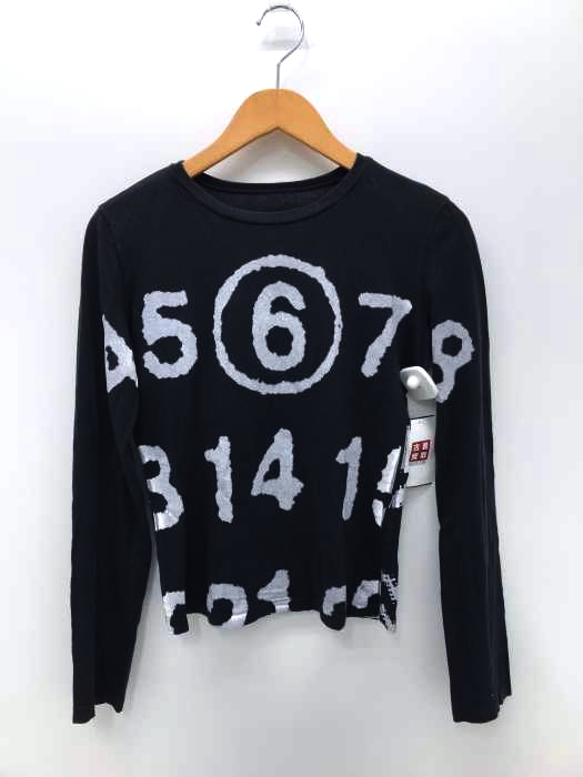MM6 Maison Martin Margiela(エムエムシックス メゾンマルタンマルジェラ) カレンダーロゴズームプリント長袖カットソー レディース トップス