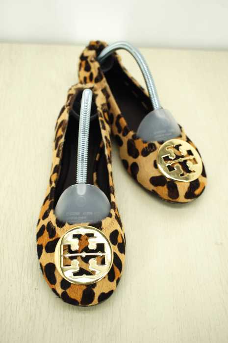 TORY BURCH（トリーバーチ） ハラコレオパードフラットシューズ レディース シューズ