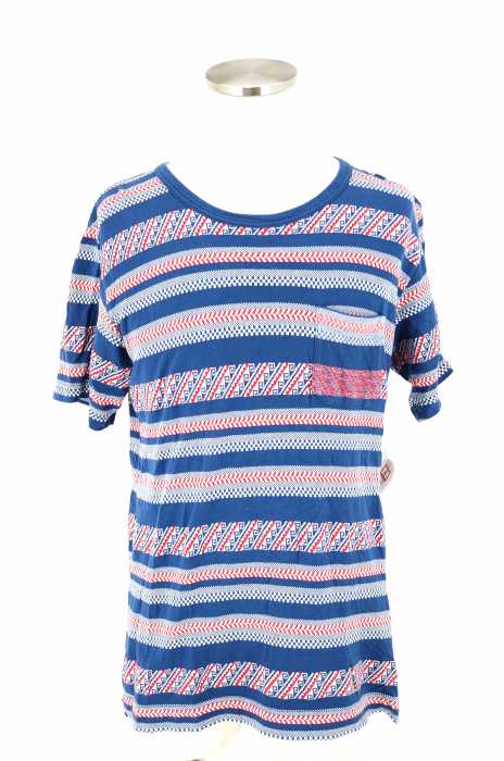 WHITE MOUNTAINEERING （ホワイトマウンテニアリング） コットンボーダー柄ポケットTシャツ メンズ トップス