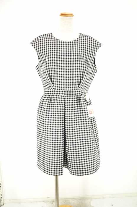ZARA BASIC (ザラベーシック) ブロックチェックノースリーブワンピース レディース ワンピース