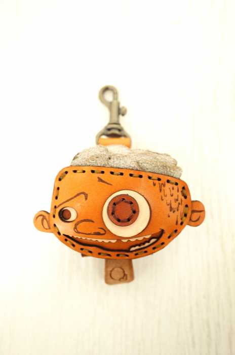 Ojaga design （オジャカデザイン） キャラクターレザーキーホルダー メンズ アクセサリー