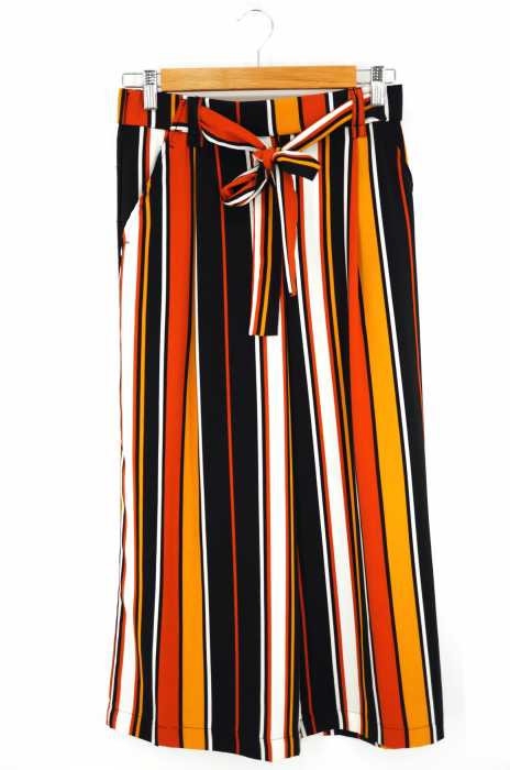 ZARA trafaluc(ザラトラファルック) ストライプクロップドパンツ レディース パンツ