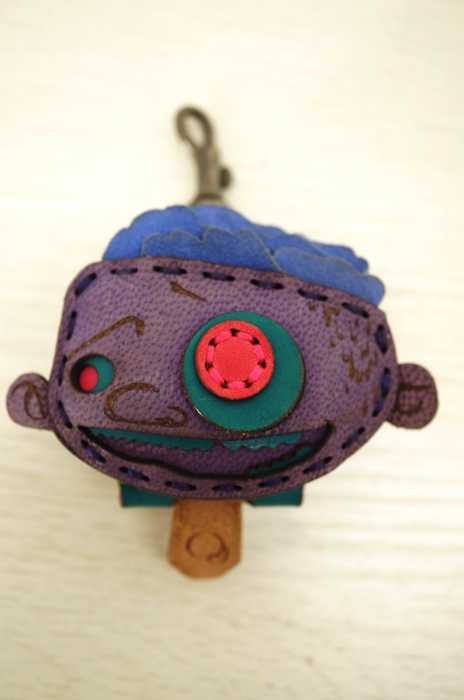 Ojaga design （オジャカデザイン） キャラクターレザーキーホルダー メンズ アクセサリー