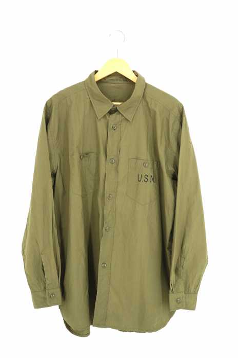 HOUSTON(ヒューストン) USN COTTON POPLIN SHIRT コットンポプリンシャツ メンズ トップス