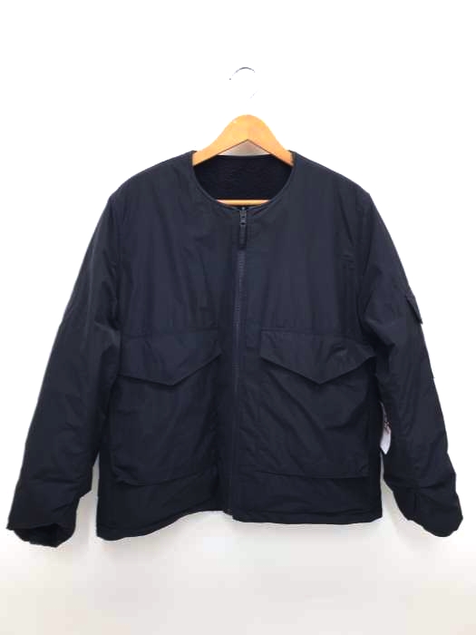 unfil（アンフィル） WOOL-MELTON COLLARLESS REVERSIBLE BLOUSON メンズ アウター