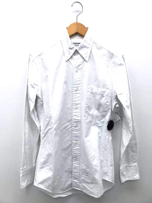 THOM BROWNE(トムブラウン) BLANC COTON CHEMISE コットンオックスフォードシャツ メンズ トップス